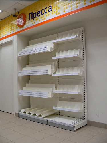 Пристенный стеллаж Евромаркет ПС00103 книжный Пристенный стеллаж Евромаркет ПС00103 книжный