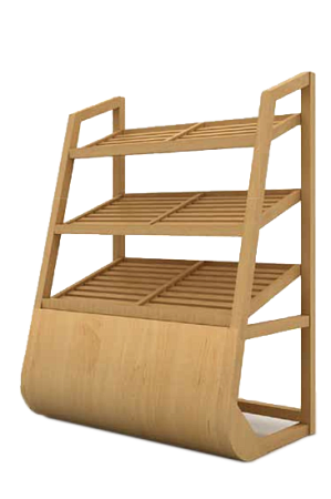 Хлебый стеллаж – витрина Евромаркет с задней загрузкой Хлебый стеллаж – витрина Евромаркет с задней загрузкой