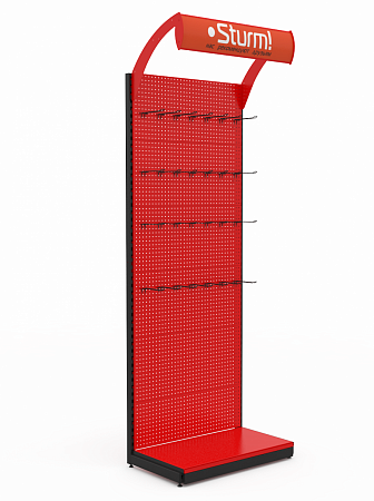 Стойка Евромаркет БС00128 с крючками Стойка Евромаркет БС00128 с крючками