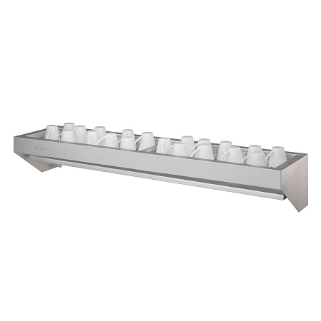Полка кухонная для стаканов Атеси Стандарт ПКС-С-1200.300-02 Полка кухонная для стаканов Атеси Стандарт ПКС-С-1200.300-02