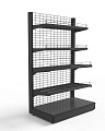 Стеллаж торцевой Евромаркет СС0048 сетчатый Стеллаж торцевой Евромаркет СС0048 сетчатый