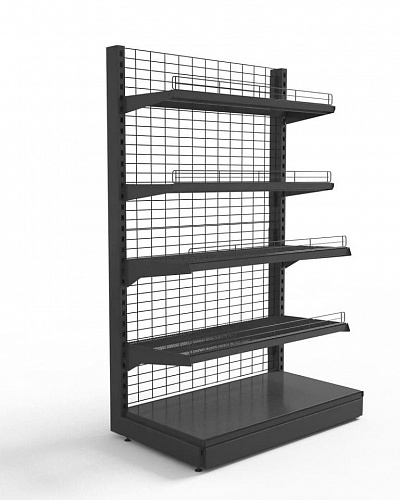 Стеллаж торцевой Евромаркет СС0048 сетчатый Стеллаж торцевой Евромаркет СС0048 сетчатый