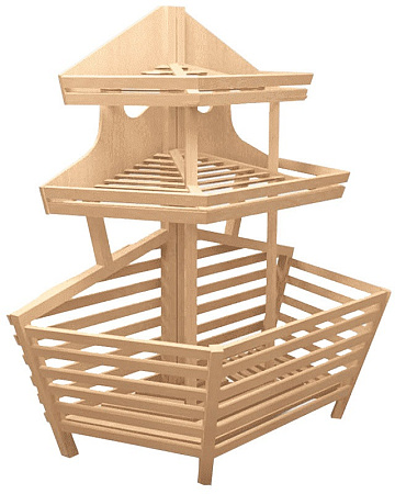 Стеллаж торцевой хлебный Евромаркет Б006 с глубоким накопителем EM-02.206.000 СБ Стеллаж торцевой хлебный Евромаркет Б006 с глубоким накопителем EM-02.206.000 СБ