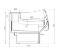 Холодильные витрины Brandford Aurora Slim 125 рыба на льду self Холодильные витрины Brandford Aurora Slim 125 рыба на льду self