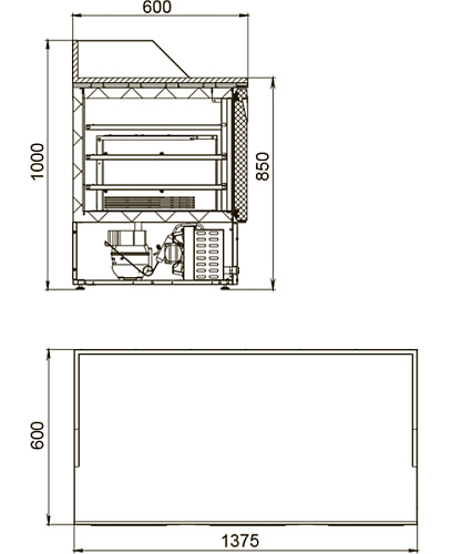 Стол холодильный Polair TMi3pizza-G Стол холодильный Polair TMi3pizza-G