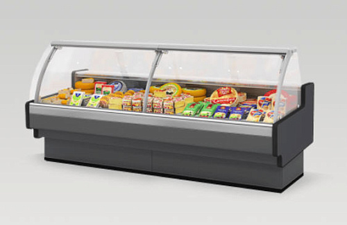Холодильные витрины Brandford Aurora Slim 125 рыба на льду self Холодильные витрины Brandford Aurora Slim 125 рыба на льду self
