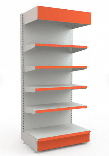 Стеллаж пристенный с фризом Евромаркет ПС004 Стеллаж пристенный с фризом Евромаркет ПС004