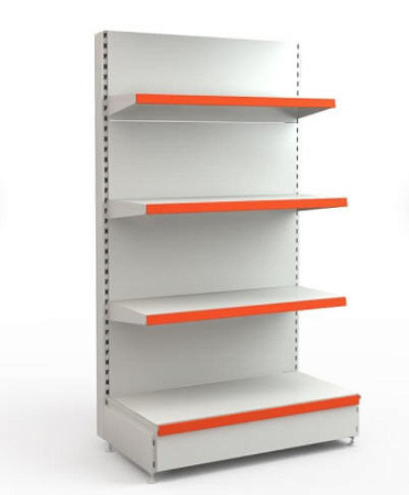 Стеллаж торговый пристенный средний Евромаркет ПС002 Стеллаж торговый пристенный средний Евромаркет ПС002