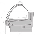 Холодильные витрины Brandford Aurora 125 мармит Холодильные витрины Brandford Aurora 125 мармит