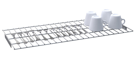 Комплект полки для стаканов и столовых приборов шкафа ШЗДП-4-1200-02-1 Комплект полки для стаканов и столовых приборов шкафа ШЗДП-4-1200-02-1