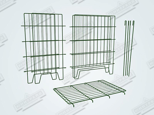 Корзина для распродаж разборная Юнитрейд 820х820 мм с регулируемым дном краска Корзина для распродаж разборная Юнитрейд 820х820 мм с регулируемым дном краска