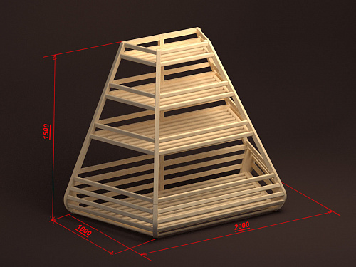Стеллаж торцевой хлебный Евромаркет Б013 трапециевидный с накопителем EM-02.213.000 СБ Стеллаж торцевой хлебный Евромаркет Б013 трапециевидный с накопителем EM-02.213.000 СБ