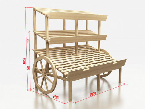 Стеллаж овощной Евромаркет Ф005 с тремя полками EM-02.105.000 СБ Стеллаж овощной Евромаркет Ф005 с тремя полками EM-02.105.000 СБ