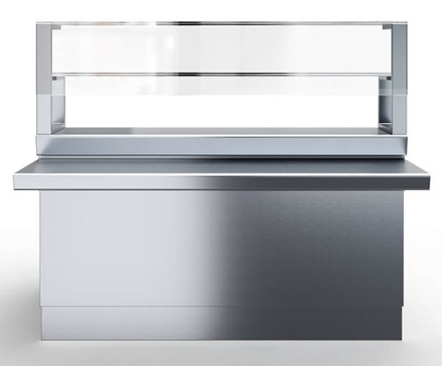 Прилавок нейтральный 1500 с двумя полками Rada GASTRO-LINE Прилавок нейтральный 1500 с двумя полками Rada GASTRO-LINE