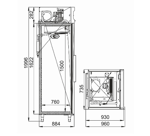 Холодильный шкаф Polair CB107-G Холодильный шкаф Polair CB107-G