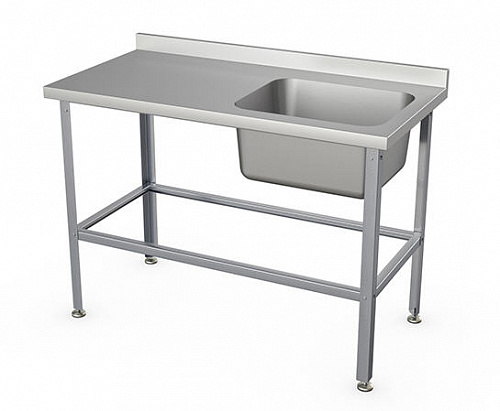 Ванна моечная цельнотянутая со столом Атеси Стандарт ВСМЦС-С-1П.500.400-1200.600-1-02 (ВСМЦ-1/1200) Ванна моечная цельнотянутая со столом Атеси Стандарт ВСМЦС-С-1П.500.400-1200.600-1-02 (ВСМЦ-1/1200)