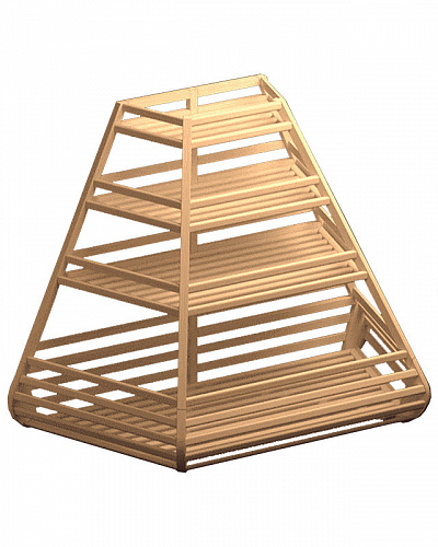 Стеллаж торцевой хлебный Евромаркет Б013 трапециевидный с накопителем EM-02.213.000 СБ Стеллаж торцевой хлебный Евромаркет Б013 трапециевидный с накопителем EM-02.213.000 СБ