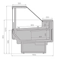 Холодильные витрины Brandford Aurora Slim SQ 125 тепловые Холодильные витрины Brandford Aurora Slim SQ 125 тепловые