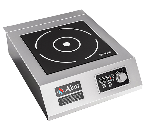 Плита профессиональная индукционная настольная Abat КИП-1Н-3,5 Плита профессиональная индукционная настольная Abat КИП-1Н-3,5