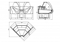 Холодильная витрина Enteco master ВИЛИЯ УВ 90 ВСн угловая, закрытый угол, с боковинами Холодильная витрина Enteco master ВИЛИЯ УВ 90 ВСн угловая, закрытый угол, с боковинами