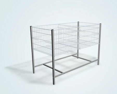 Манеж (стол) для распродаж Юнитрейд 1200х600мм с регулируемым дном краска Манеж (стол) для распродаж Юнитрейд 1200х600мм с регулируемым дном краска