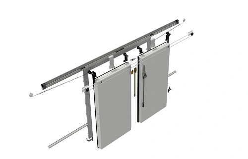 Откатные двустворчатые холодильные двери (ОДД) ПрофХолод Откатные двустворчатые холодильные двери (ОДД) ПрофХолод