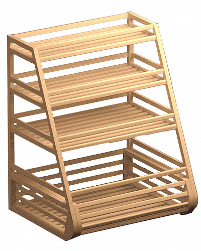 Хлебный стеллаж Евромаркет Б011 с тремя прямыми полками и накопителем EM-02.211.000 СБ Хлебный стеллаж Евромаркет Б011 с тремя прямыми полками и накопителем EM-02.211.000 СБ