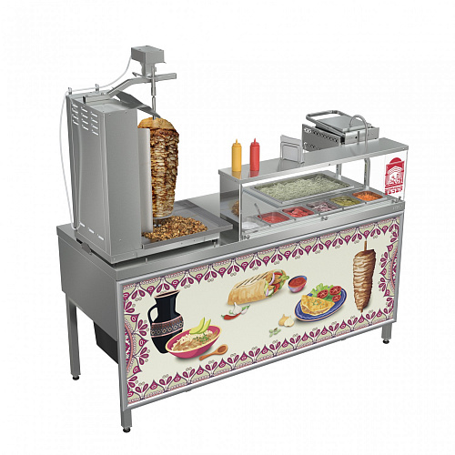 Шаурма-станция Атеси Восточный базар ШС-1800.700-02 Шаурма-станция Атеси Восточный базар ШС-1800.700-02