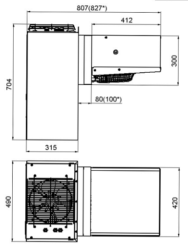 Холодильный моноблок Polair MB109S Холодильный моноблок Polair MB109S