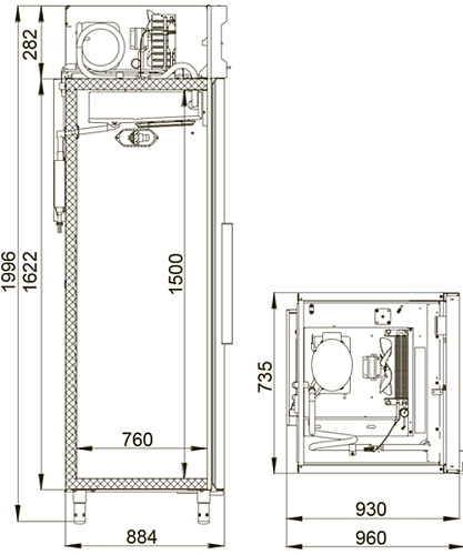 Фармацевтический шкаф Polair МКВ-0,7 Фармацевтический шкаф Polair МКВ-0,7