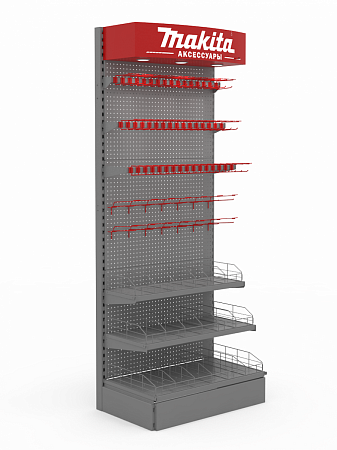 Перфорированный стеллаж Евромаркет БС00123 для инструментов Перфорированный стеллаж Евромаркет БС00123 для инструментов