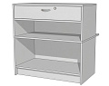 Прилавок кассовый с выдвижным ящиком Витрина Плюс Д2ПГ-900х500(650)х900 Прилавок кассовый с выдвижным ящиком Витрина Плюс Д2ПГ-900х500(650)х900