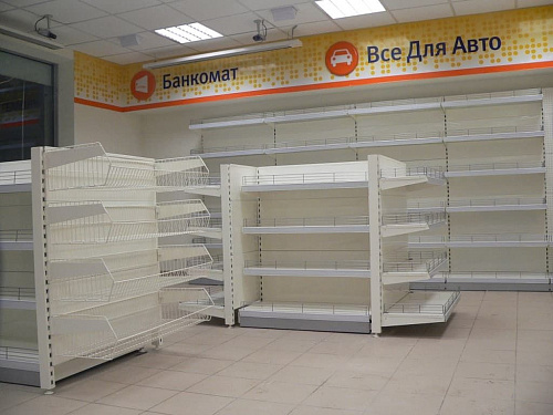 Стеллаж торцевой Евромаркет ТС0019 без базовой полки Стеллаж торцевой Евромаркет ТС0019 без базовой полки