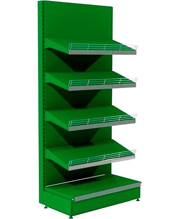 Овощной стеллаж Евромаркет ОВС0074 с металлическим полками, без фриза Овощной стеллаж Евромаркет ОВС0074 с металлическим полками, без фриза