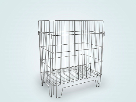 Корзина для распродаж разборная Юнитрейд 420х420 мм с регулируемым дном краска Корзина для распродаж разборная Юнитрейд 420х420 мм с регулируемым дном краска