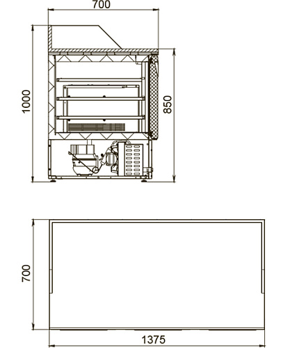 Стол холодильный Polair TMi3GNpizza-G Стол холодильный Polair TMi3GNpizza-G