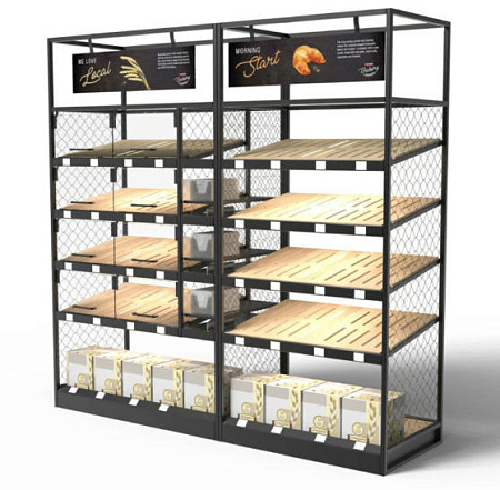 Хлебный стеллаж Евромаркет Onyx 1000 ХС0004 Хлебный стеллаж Евромаркет Onyx 1000 ХС0004