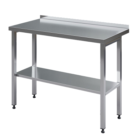 Стол из нержавеющей стали МХМ для производства, открытый, с бортом Стол из нержавеющей стали МХМ для производства, открытый, с бортом