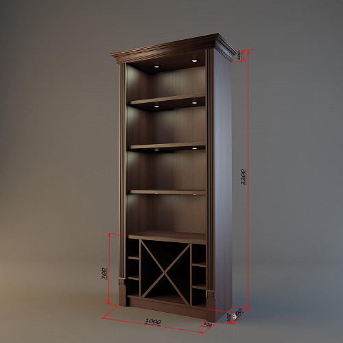 Винный шкаф Евромаркет ВШ0096 с комбинированными секциями LD 004 Винный шкаф Евромаркет ВШ0096 с комбинированными секциями LD 004