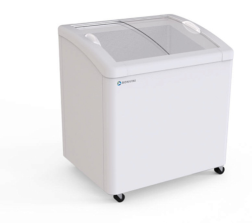 Морозильный ларь Bonvini BFB 1301 T с гнутым стеклом Морозильный ларь Bonvini BFB 1301 T с гнутым стеклом