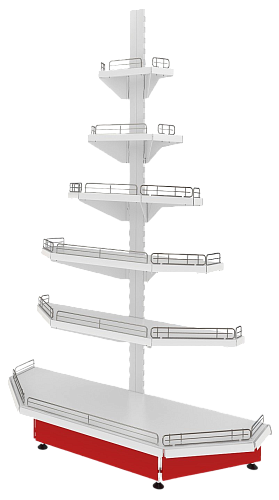 Стеллаж торцевой МХМ Стеллаж торцевой МХМ