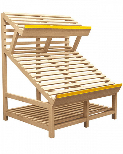 Стеллаж овощной Евромаркет Ф002 с дополнительной полкой EM-02.102.000 СБ Стеллаж овощной Евромаркет Ф002 с дополнительной полкой EM-02.102.000 СБ