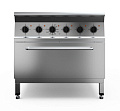 Профессиональная электрическая плита Rada P9Q4/FP с жарочным шкафом Профессиональная электрическая плита Rada P9Q4/FP с жарочным шкафом