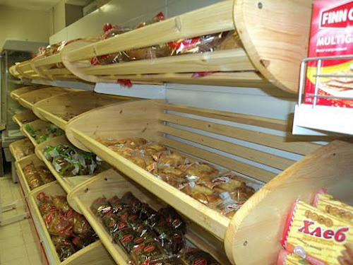 Пристенный стеллаж Евромаркет ХС0061 для хлеба, без фриза Пристенный стеллаж Евромаркет ХС0061 для хлеба, без фриза