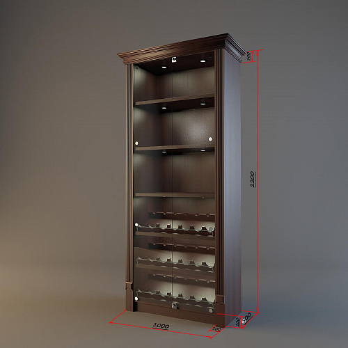 Винный шкаф Евромаркет ВШ0095 с держателями для винных бутылок LD 002 Винный шкаф Евромаркет ВШ0095 с держателями для винных бутылок LD 002