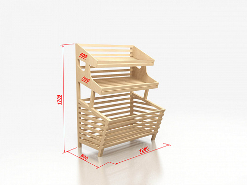 Хлебный стеллаж Евромаркет Б007 торцевой, прямой, с глубоким накопителем EM-02.207.000 СБ Хлебный стеллаж Евромаркет Б007 торцевой, прямой, с глубоким накопителем EM-02.207.000 СБ