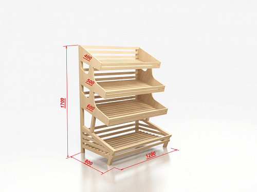 Стеллаж торцевой хлебный Евромаркет В008 прямой, с тремя полками EM-02.208.000 СБ Стеллаж торцевой хлебный Евромаркет В008 прямой, с тремя полками EM-02.208.000 СБ