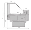 Холодильные витрины Brandford Aurora Slim SQ 320 Холодильные витрины Brandford Aurora Slim SQ 320