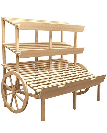 Стеллаж овощной Евромаркет Ф005 с тремя полками EM-02.105.000 СБ Стеллаж овощной Евромаркет Ф005 с тремя полками EM-02.105.000 СБ