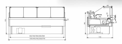 Холодильная витрина Enteco master НЕМИГА CUBE 120 ВСн (Р) универсальная, для рыбы на льду, встроенный агрегат Холодильная витрина Enteco master НЕМИГА CUBE 120 ВСн (Р) универсальная, для рыбы на льду, встроенный агрегат